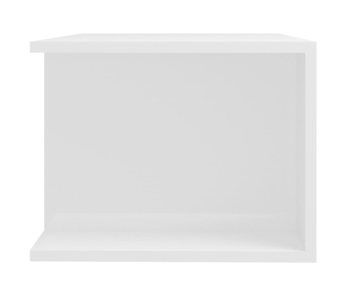 vidaXL Mueble de TV con luces LED blanco brillante 90x39x30 cm