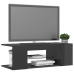 Mueble para TV con luces LED gris brillante 90x39x30 cm