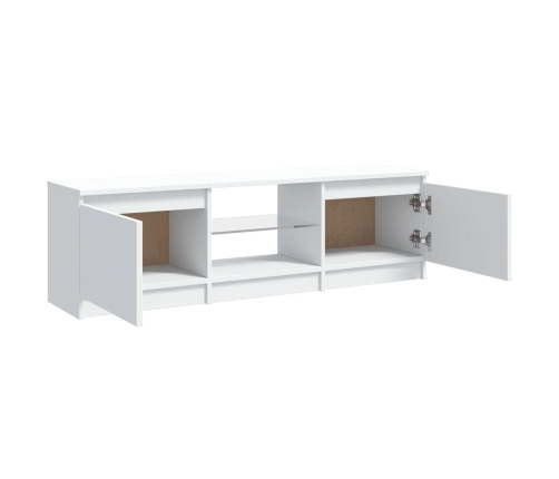 vidaXL Mueble para TV con luces LED blanco 120x30x35,5 cm