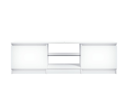 vidaXL Mueble para TV con luces LED blanco 120x30x35,5 cm