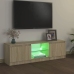 Armario TV con luces LED roble Sonoma 120x30x35,5 cm