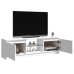 vidaXL Mueble de TV con luces LED blanco brillante 120x30x35,5 cm