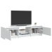 vidaXL Mueble para TV con luces LED blanco 140x40x35,5 cm