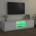 Mueble para TV con luces LED blanco 140x40x35,5 cm