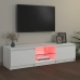 Mueble para TV con luces LED blanco 140x40x35,5 cm