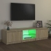 Armario TV con luces LED roble Sonoma 140x40x35,5 cm