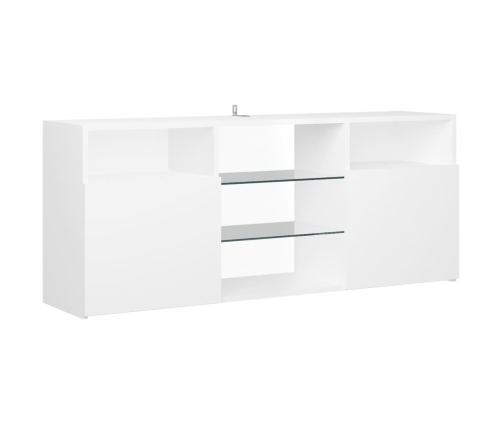 vidaXL Mueble para TV con luces LED blanco 120x30x50 cm