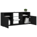 Mueble de TV con luces LED negro 120x30x50 cm