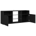 Mueble de TV con luces LED negro 120x30x50 cm