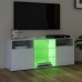 Mueble de TV con luces LED blanco brillante 120x30x50 cm