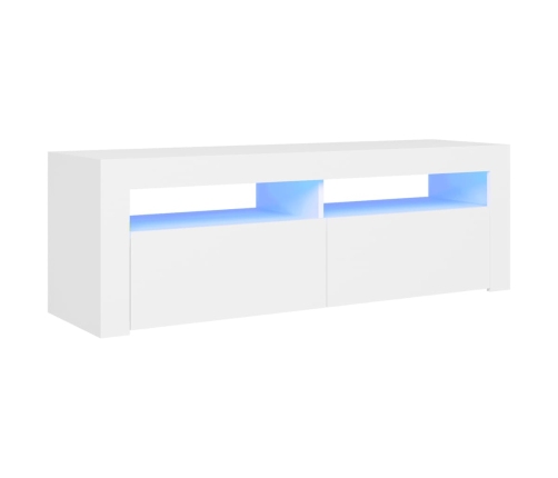 Mueble para TV con luces LED blanco 120x35x40 cm