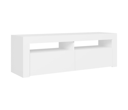 Mueble para TV con luces LED blanco 120x35x40 cm