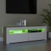 Mueble de TV con luces LED blanco y roble Sonoma 120x35x40 cm