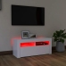 vidaXL Mueble de TV con luces LED blanco 90x35x40 cm