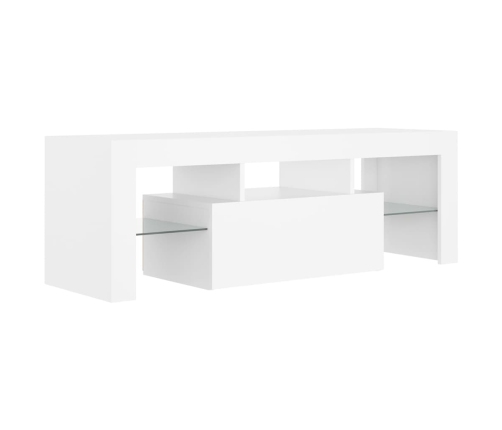 Mueble para TV con luces LED blanco 120x35x40 cm