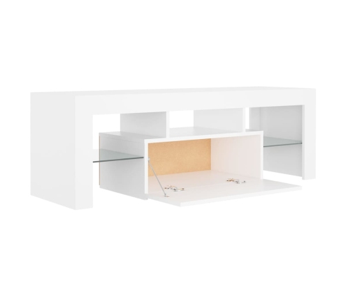 Mueble para TV con luces LED blanco 120x35x40 cm