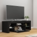 Mueble de TV con luces LED negro 120x35x40 cm