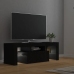 Mueble de TV con luces LED negro 120x35x40 cm