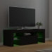 Mueble de TV con luces LED negro 120x35x40 cm