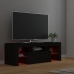 Mueble de TV con luces LED negro 120x35x40 cm