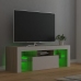 Mueble de TV con luces LED blanco y roble Sonoma 120x35x40 cm