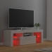 Mueble de TV con luces LED blanco brillante 120x35x40 cm