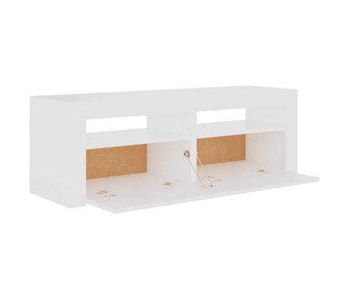 Mueble para TV con luces LED blanco 120x35x40 cm