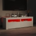 Mueble de TV con luces LED blanco brillante 120x35x40 cm