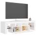 vidaXL Mueble de TV con luces LED blanco 140x36,6x40 cm