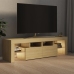 Mueble de TV con luces LED color roble Sonoma 140x36,5x40 cm