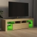 Mueble de TV con luces LED color roble Sonoma 140x36,5x40 cm