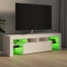 vidaXL Mueble de TV con luces LED blanco brillante 140x36,5x40 cm