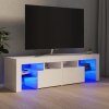 vidaXL Mueble de TV con luces LED blanco brillante 140x36,5x40 cm