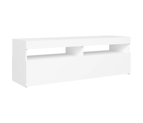 vidaXL Mueble para TV con luces LED blanco 120x35x40 cm