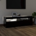 Mueble de TV con luces LED negro 120x35x40 cm