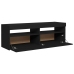 Mueble de TV con luces LED negro 120x35x40 cm