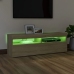 Mueble de TV con luces LED roble Sonoma 120x35x40 cm