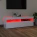 vidaXL Mueble de TV con luces LED blanco brillante 120x35x40 cm