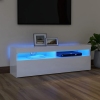 vidaXL Mueble de TV con luces LED blanco brillante 120x35x40 cm