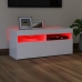 Mueble de TV con luces LED blanco 90x35x40 cm