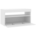 Mueble de TV con luces LED blanco 75x35x40 cm