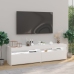 Muebles de TV con luces LED 2 unidades blanco 75x35x40 cm