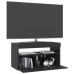 Mueble de TV con luces LED negro 75x35x40 cm