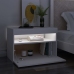 Mueble de TV con luces LED blanco 60x35x40 cm