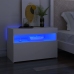 Mueble de TV con luces LED blanco 60x35x40 cm