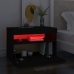 Mueble de TV con luces LED negro 60x35x40 cm