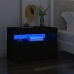 Mueble de TV con luces LED negro 60x35x40 cm