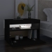 Muebles de TV con luces LED 2 uds negro 60x35x40 cm