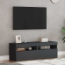 Muebles de TV con luces LED 2 uds gris 60x35x40 cm