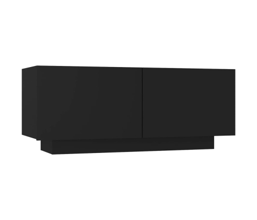 vidaXL Mueble para TV madera contrachapada negro 100x35x40 cm